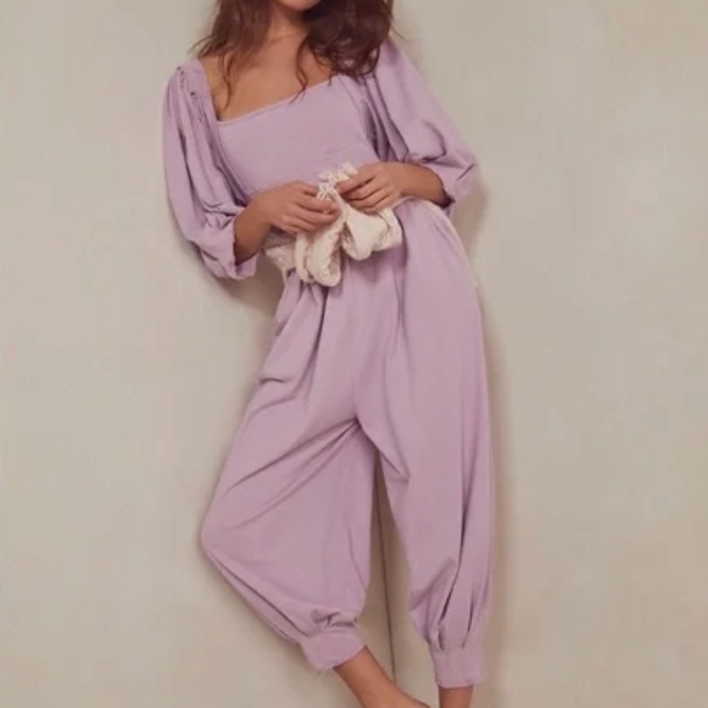 FREE PEOPLE Lotta Love Romper in Moonlit Orchid - Small